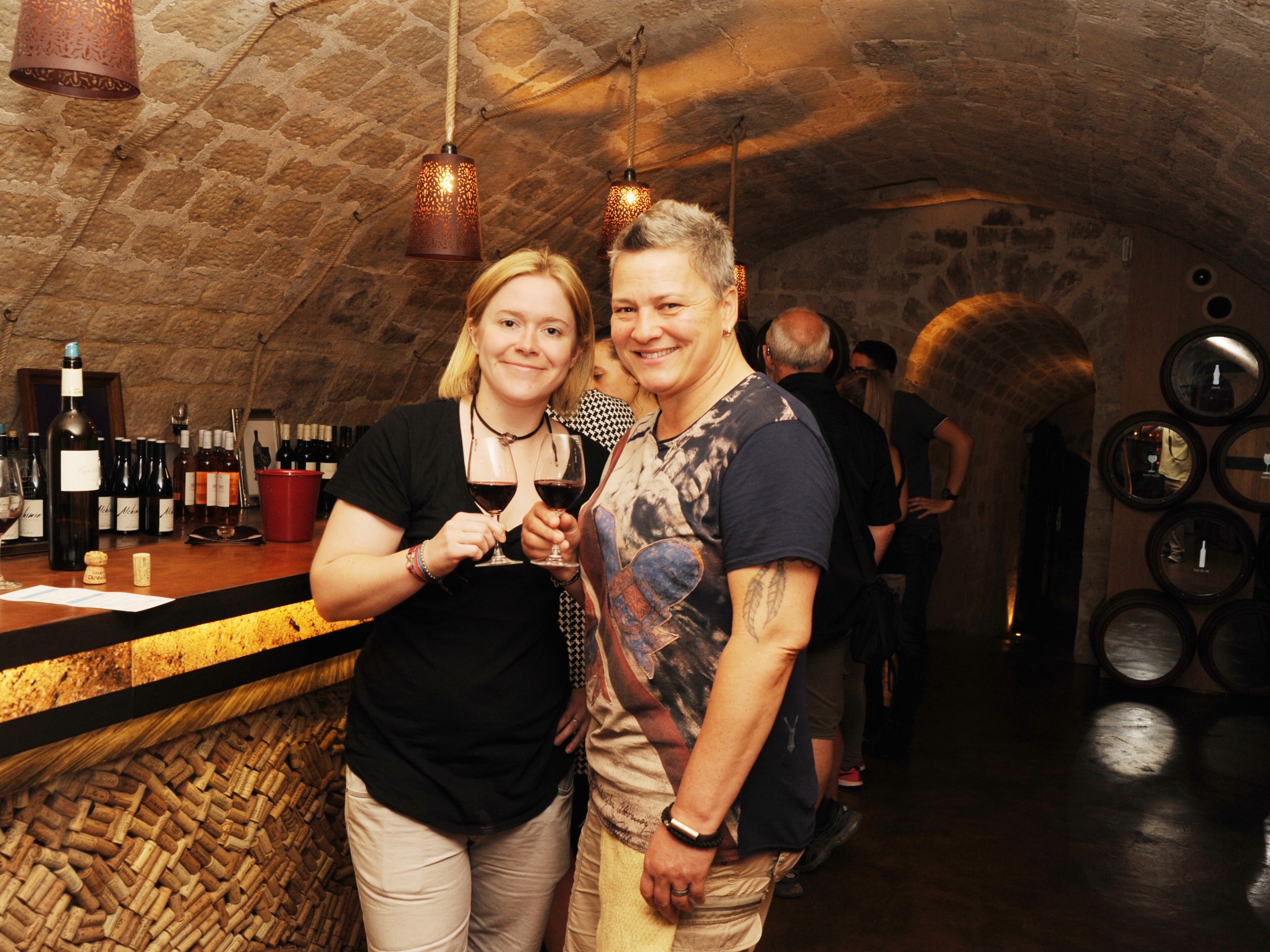 Couple getting a bite to eat