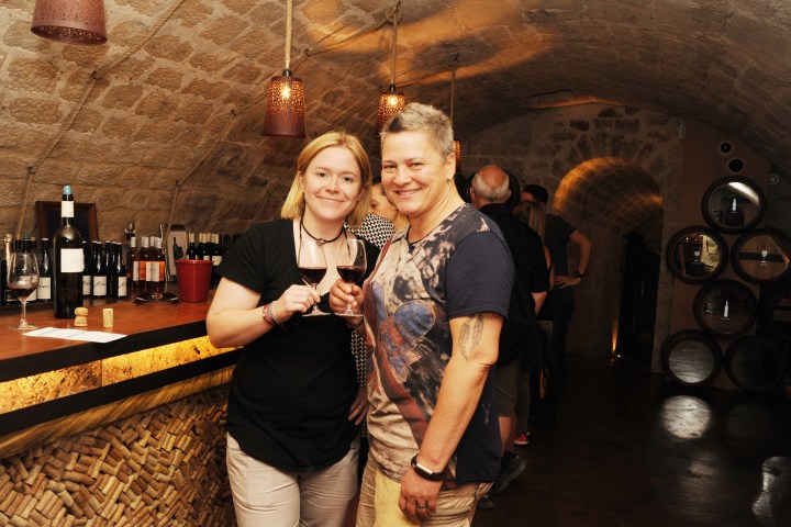 Couple getting a bite to eat