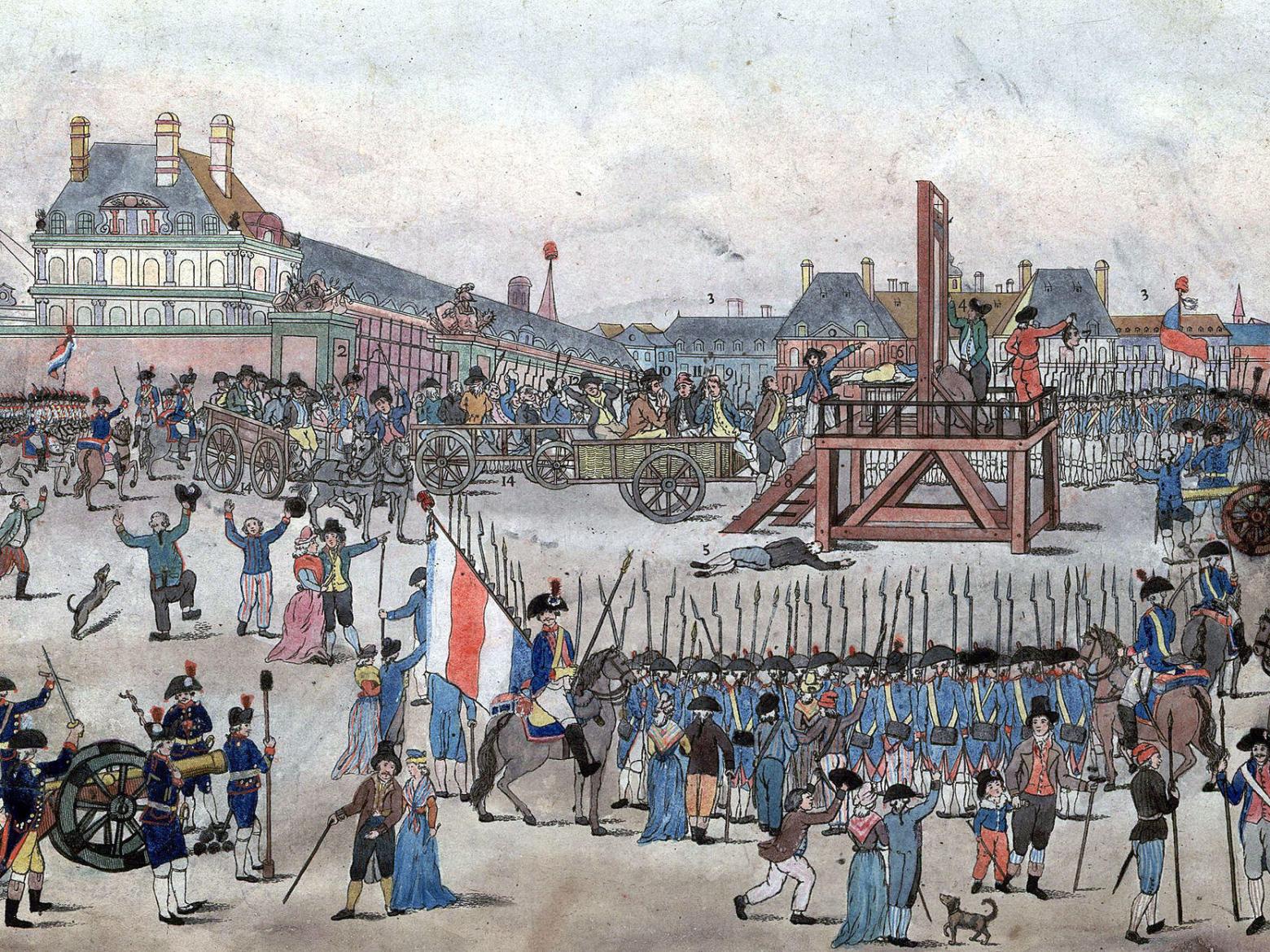 Painting of old time France