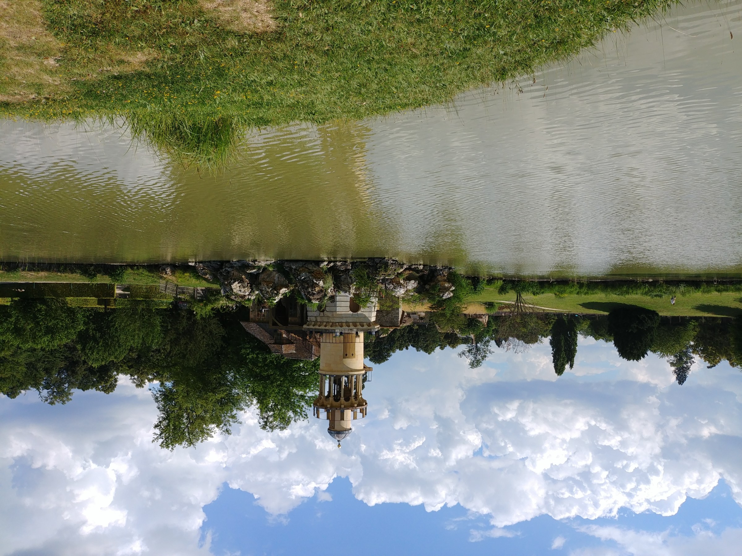 Lake with lighthouse