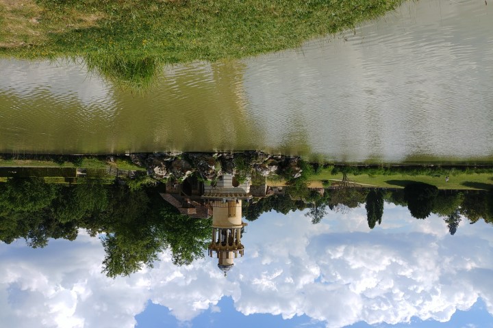 Lake with lighthouse